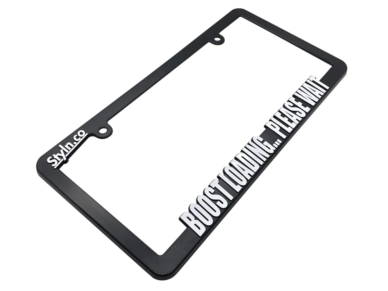Boost Loading Please Wait License Plate Frame | Funny Racing Turbo Car Truck SUV JDM Tag Holder Japan Great Gift for Car Enthusiast