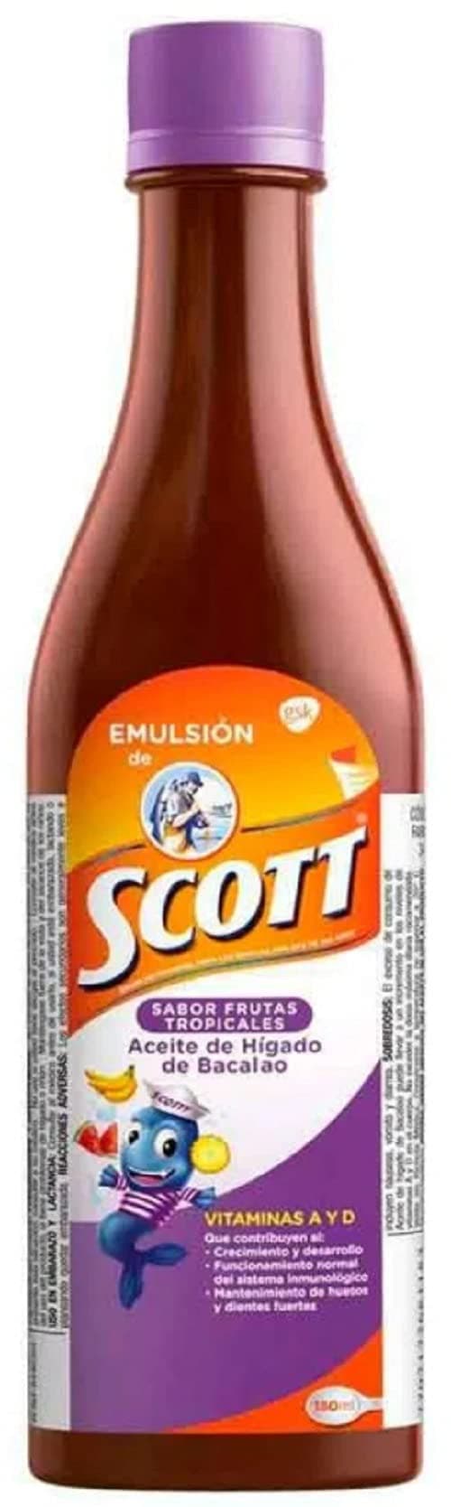Scott Emulsion Frutas Tropicales (tropical fruit) 180 ml.