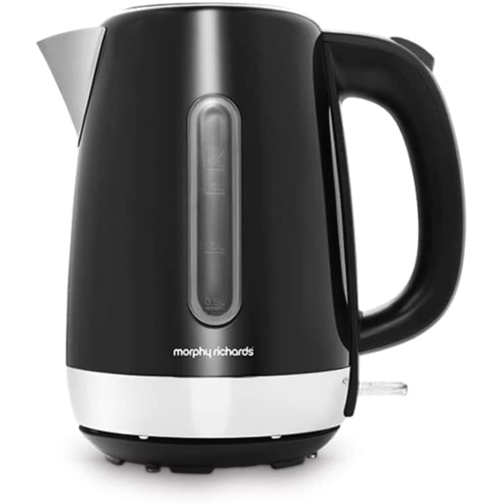 Equip Black Jug Kettle - 1.7L - Rapid Boil - Limescale Filter - 102783