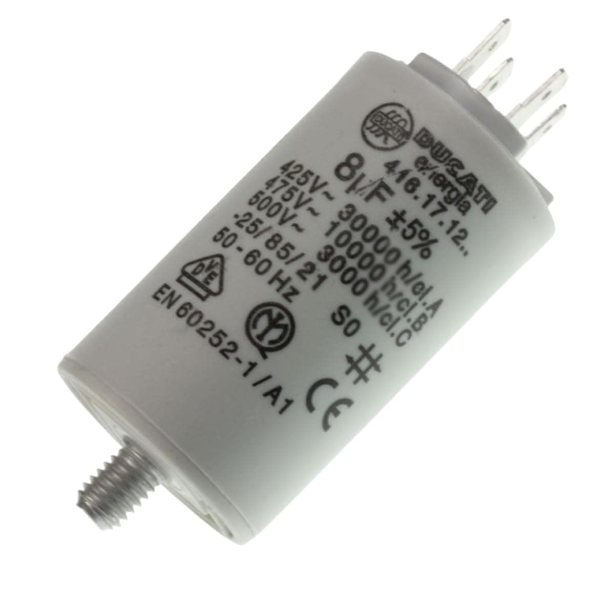 2807960800 Tumble Dryer Capacitor : 8uf