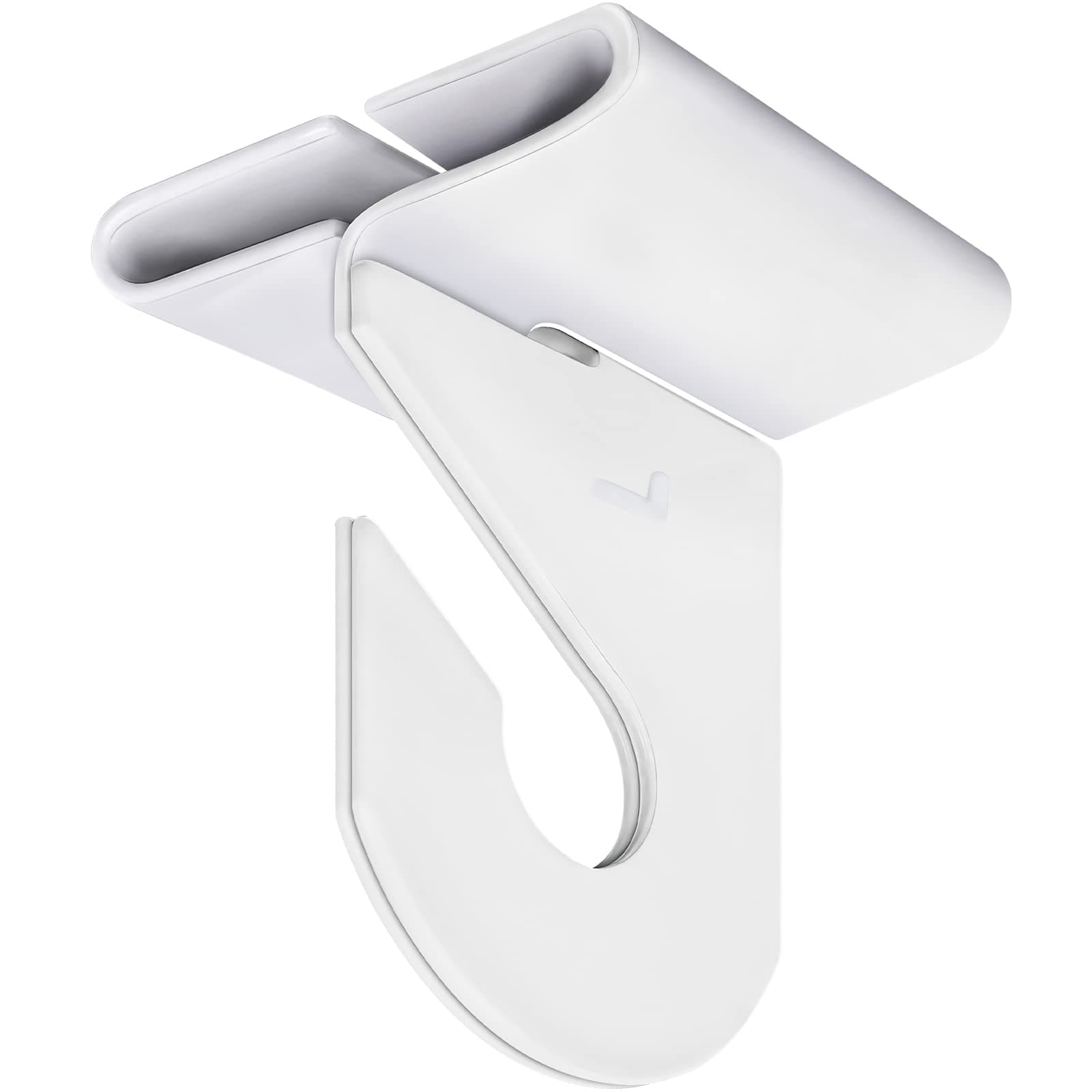 Wakhow 10 Pair Drop Ceiling Hooks for Hanging,Suspended Track Ceiling Hanging Hooks,White Ceiling Tile Hooks,Classroom Ceiling Hooks,Hold up to 20 lbs, 1" W x 1½" H