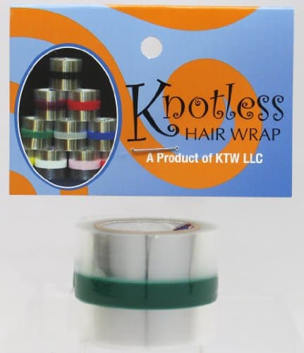 Knotless Hair Wrap Green 5 Ft