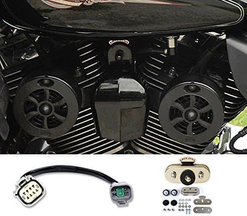 Love Jugs Cool Master Gloss Black with Vibration Master Kit & ADT V-Twin Engine Cooling System for 2017-Newer Harley M8 Touring Motorcycles