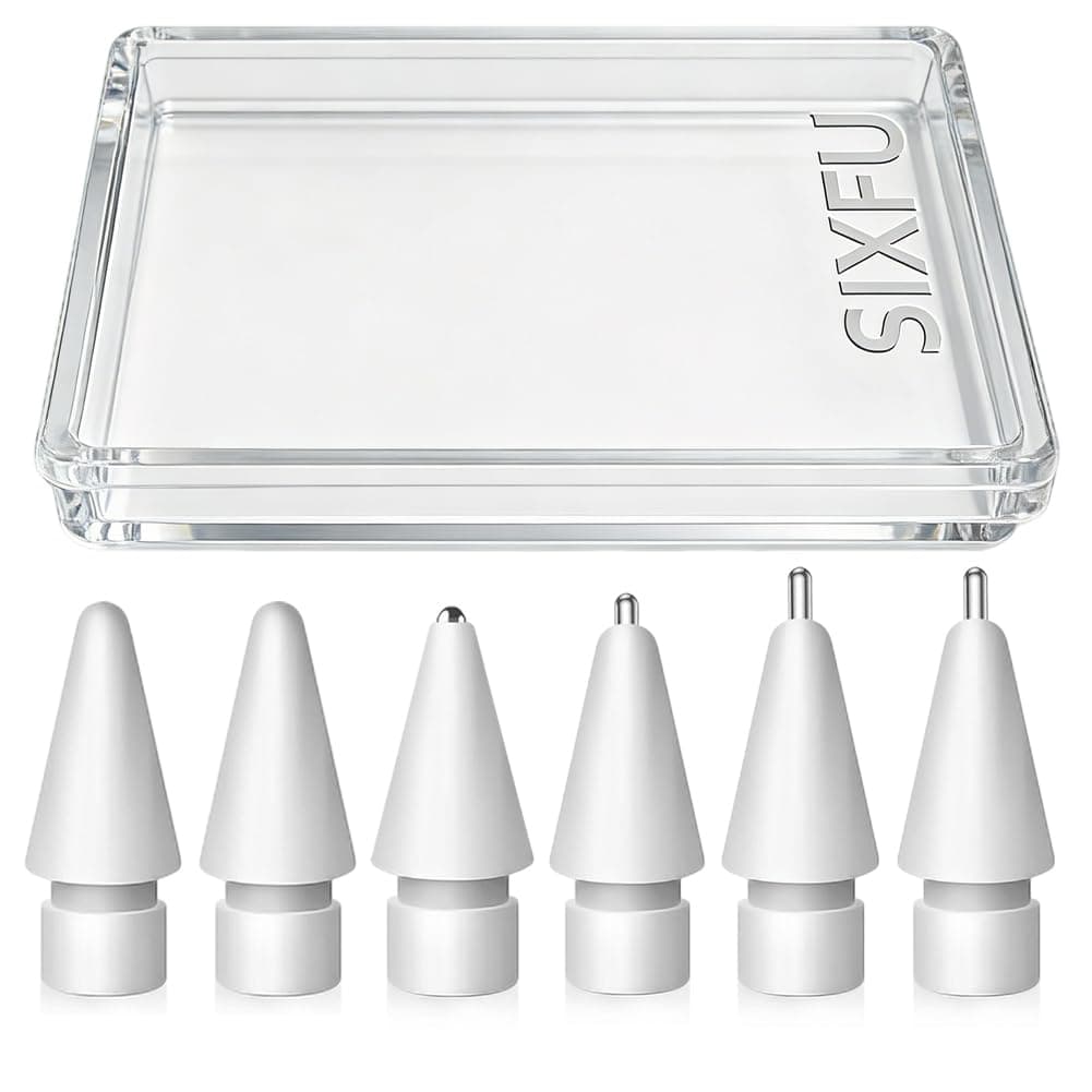 SIXFU Upgraded Tips for Apple Pencil 2nd/1st Gen Replacement Tips (6 PCS)