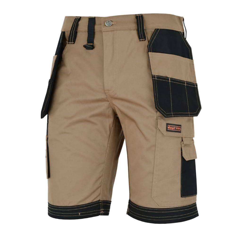 Men Holster Work Shorts - Heavy Duty Safety Combat Cargo Summer Shorts - Multi Pockets - Triple Stitched - Durable Workwear