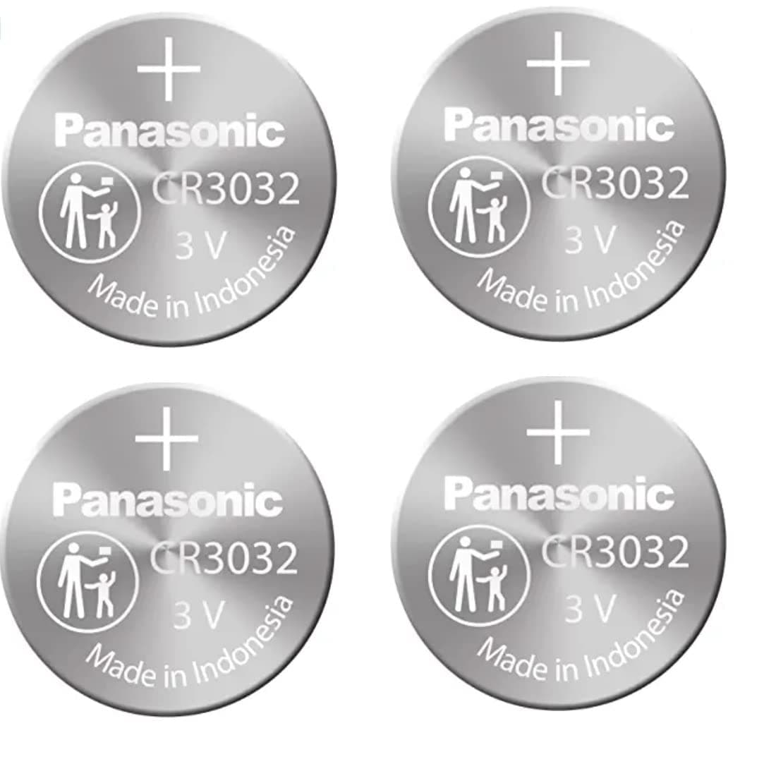4-Pack Panasonic Battery, Lithium Button Cell Cr3032- CR 3032