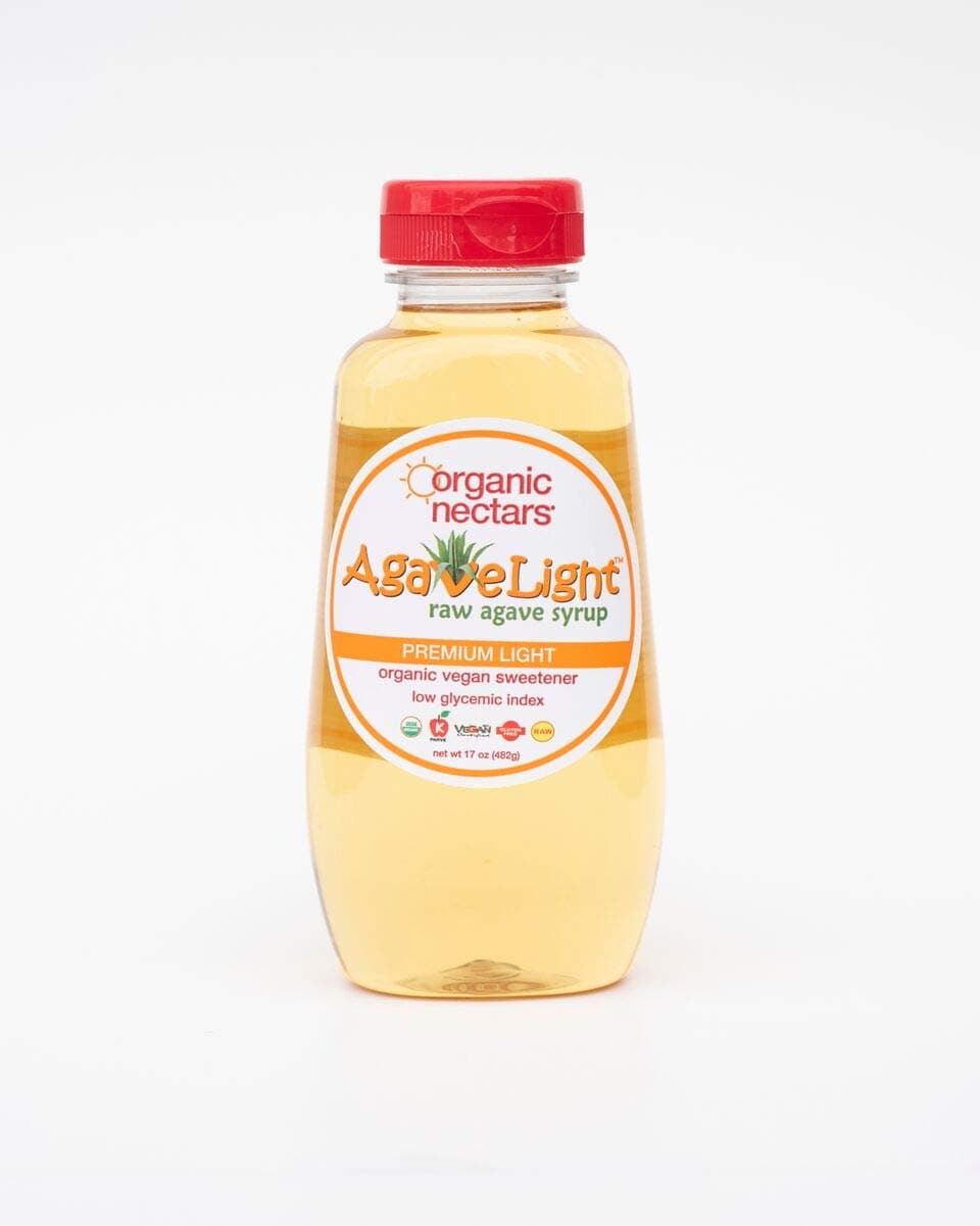 Organic Nectars Agave Syrup Premium Light, 17-Ounce Bottles (Pack of 4)