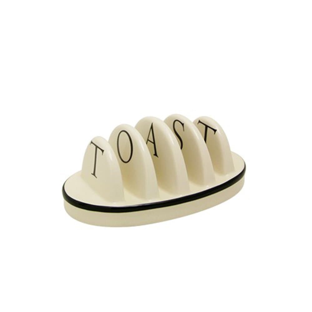 Fairmont & Main Script Toast Rack, 17.0 x 10.0 x 7.0 cm, Cream