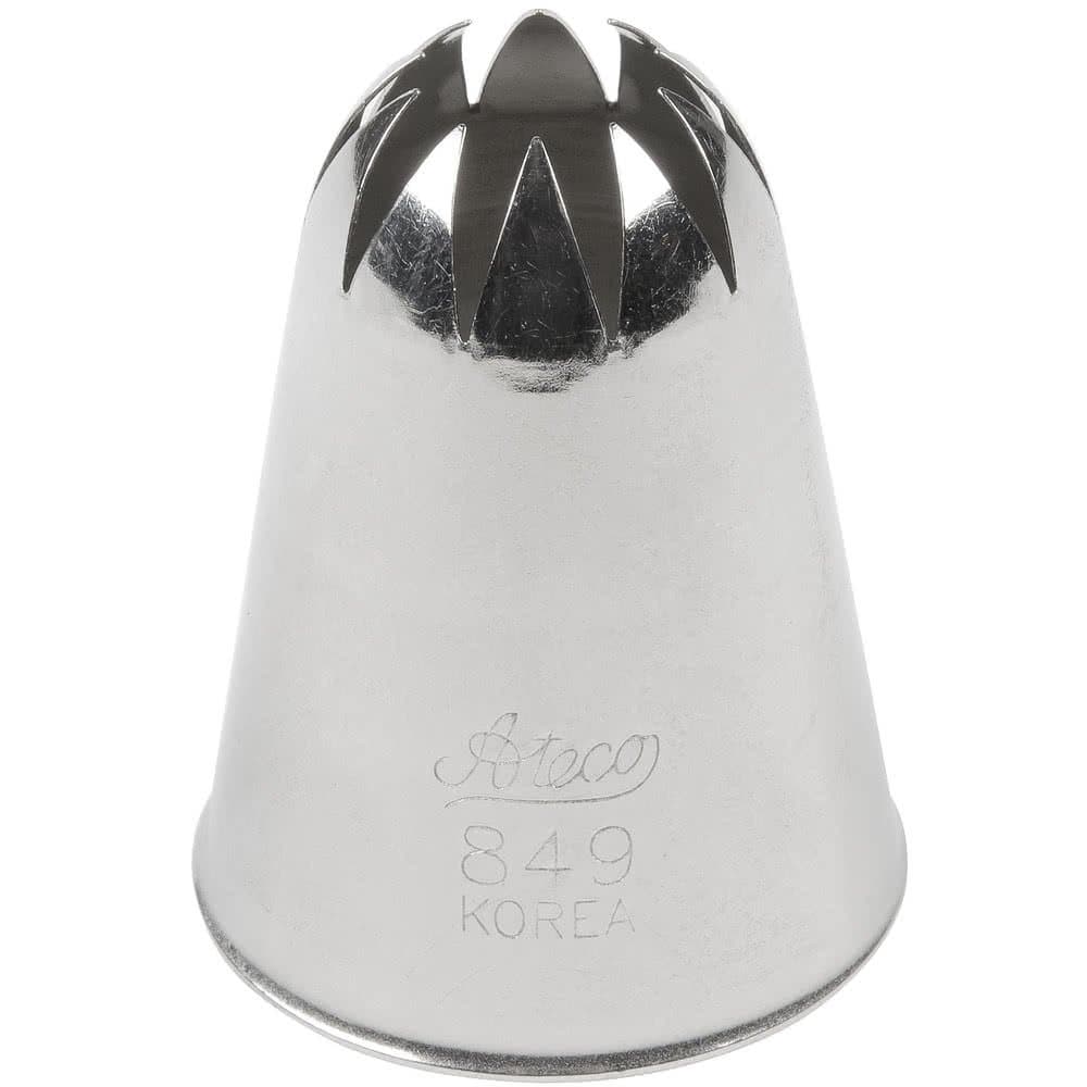 # 849 - Closed Star Pastry Tip .69'' Opening Diameter- Stainless Steel by Ateco