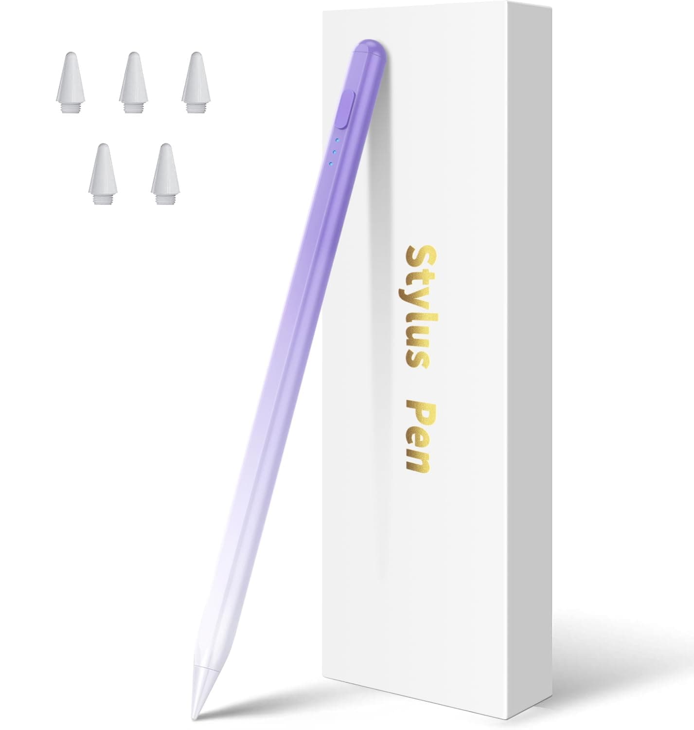 Stylus Pen for iPad 11th/10th/9th Generation,Fast Charge Apple Pencil Alternative,Palm Rejection,Tilt Sensitivity,Compatible with iPad 11/10/9/8/7/6th,Pro M4/13''/12.9"/11", Air M3/M2/5/4/3, Mini 6/5