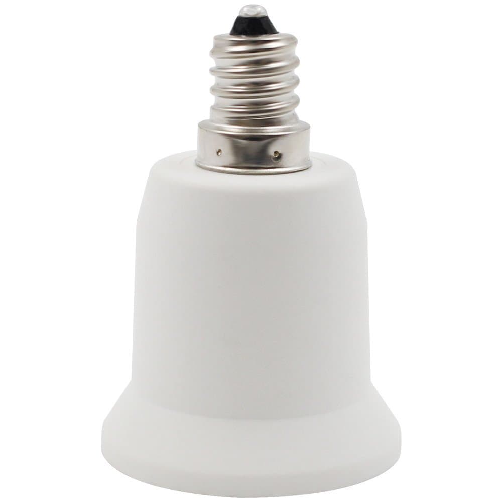 YiLighting - E12 Candelabra Screw to E26/E27 Standard Medium Edison Screw Base Socket Reducer Adapter Converter (E12 to E26/E27 Adapter) For LED CFL Lamp Light Bulb ONLY (1)
