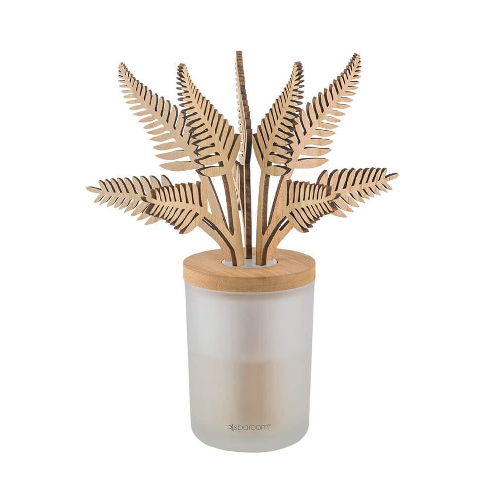 SpaRoom Forestations Wooden Reed Essential Oils Diffuser With Cedar Citrus Essential Oil Fragrance Solution and Cedar Leaves 150 mL