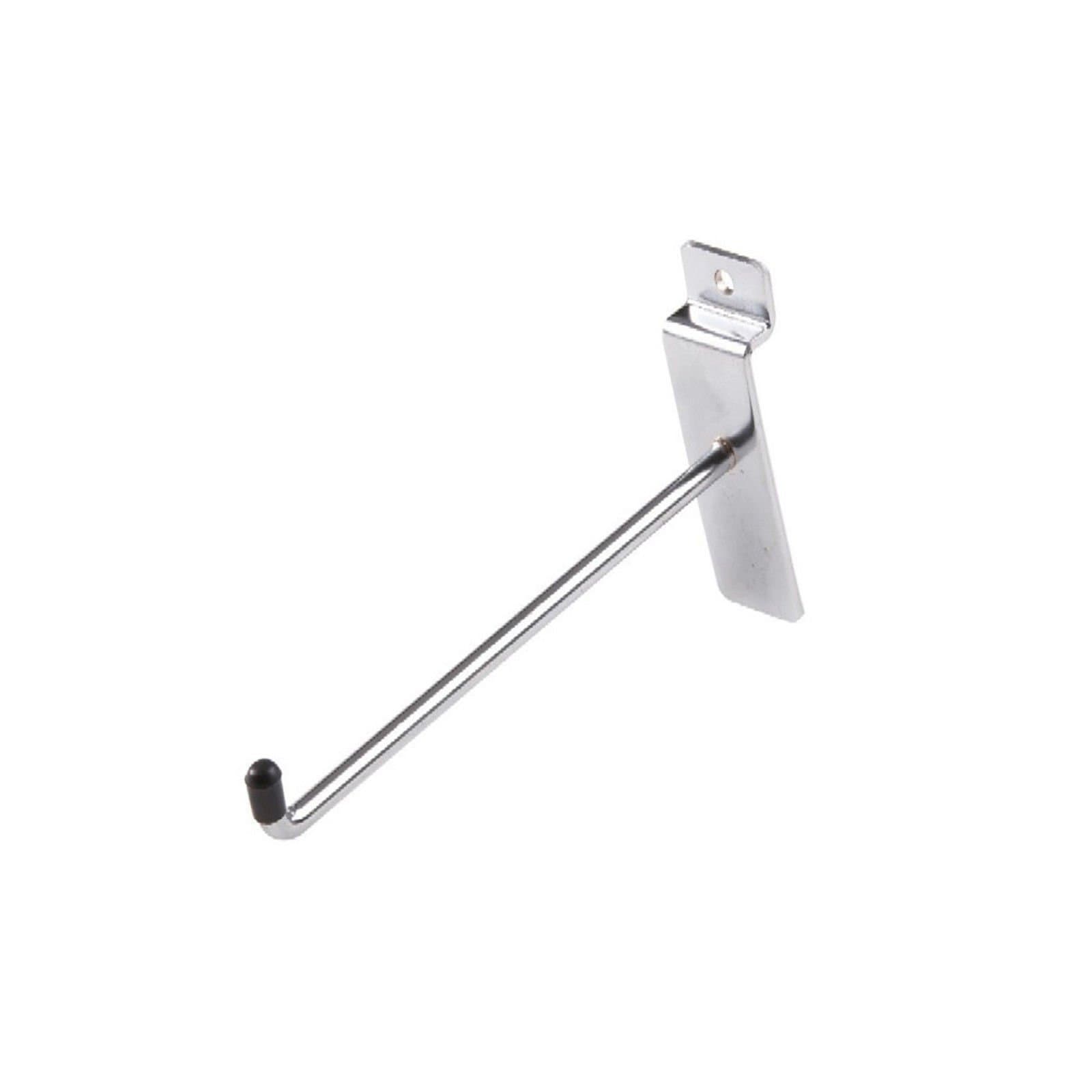 50x 6 INCH 6" SLATWALL Slat Board Hooks Accessory Single Prong Shop Retail Display