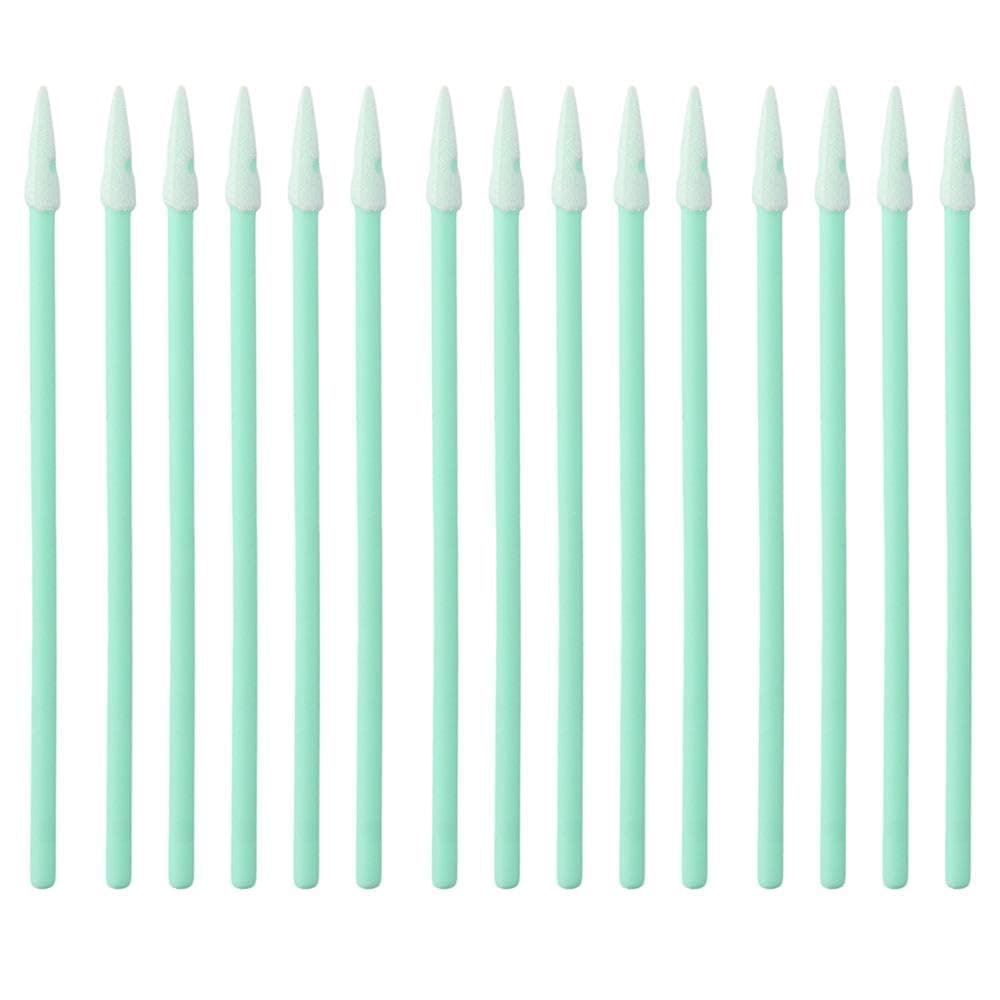 100Pcs PCB Board Cleaning Swabs, 3'' Foam Tip Swabs, 76mm Lint Free Swab Sticks, Small Pointed Wipe Sponge Stick for Hard-to-Reach Area