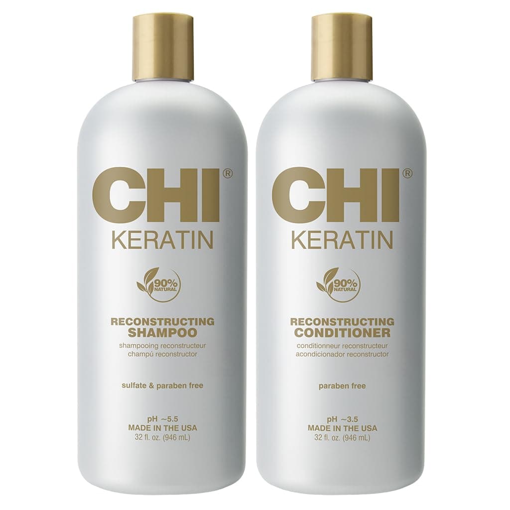 Moisturize It Duo Keratin Shampoo & Conditioner Set, Hydrating Formula Restores & Strengthens Hair, Sulfate & Paraben-Free, 2 Bottles, 32 Oz