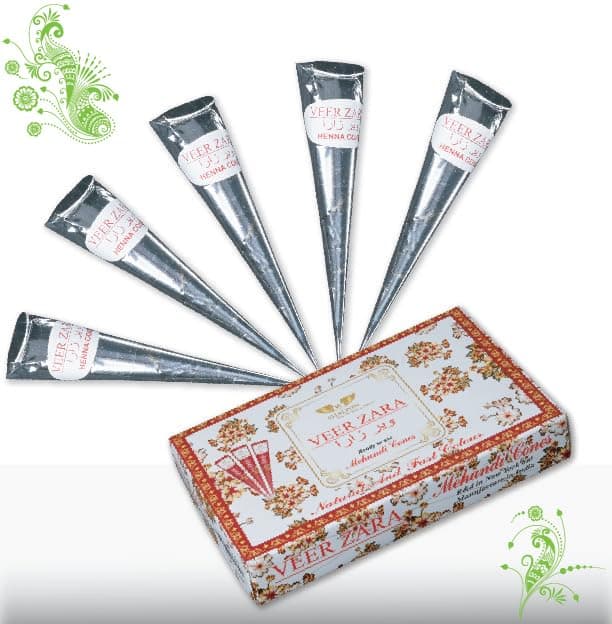 6 Pack 100% Natural Ready to Use Henna Paste Hair Color Hair Dye Cones Color, Brown