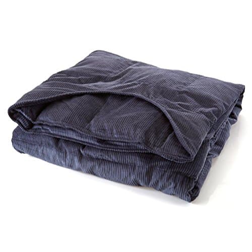 Sleep Tight Weighted Blanket Medium 12 Pound Navy 46-70 pounds 42" X 54"