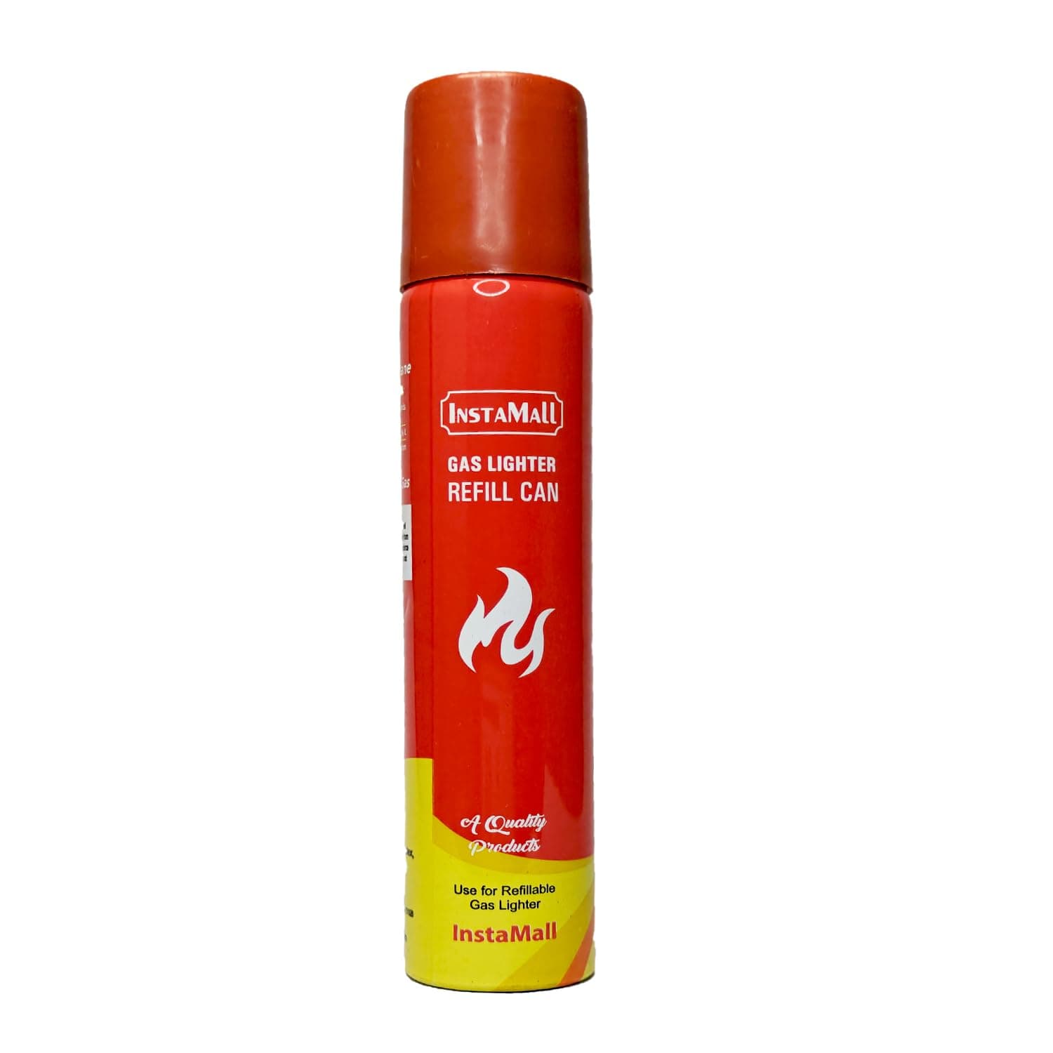 Aluminum Gas Lighter Refill Can, 100 ML, Red, Pack of 1