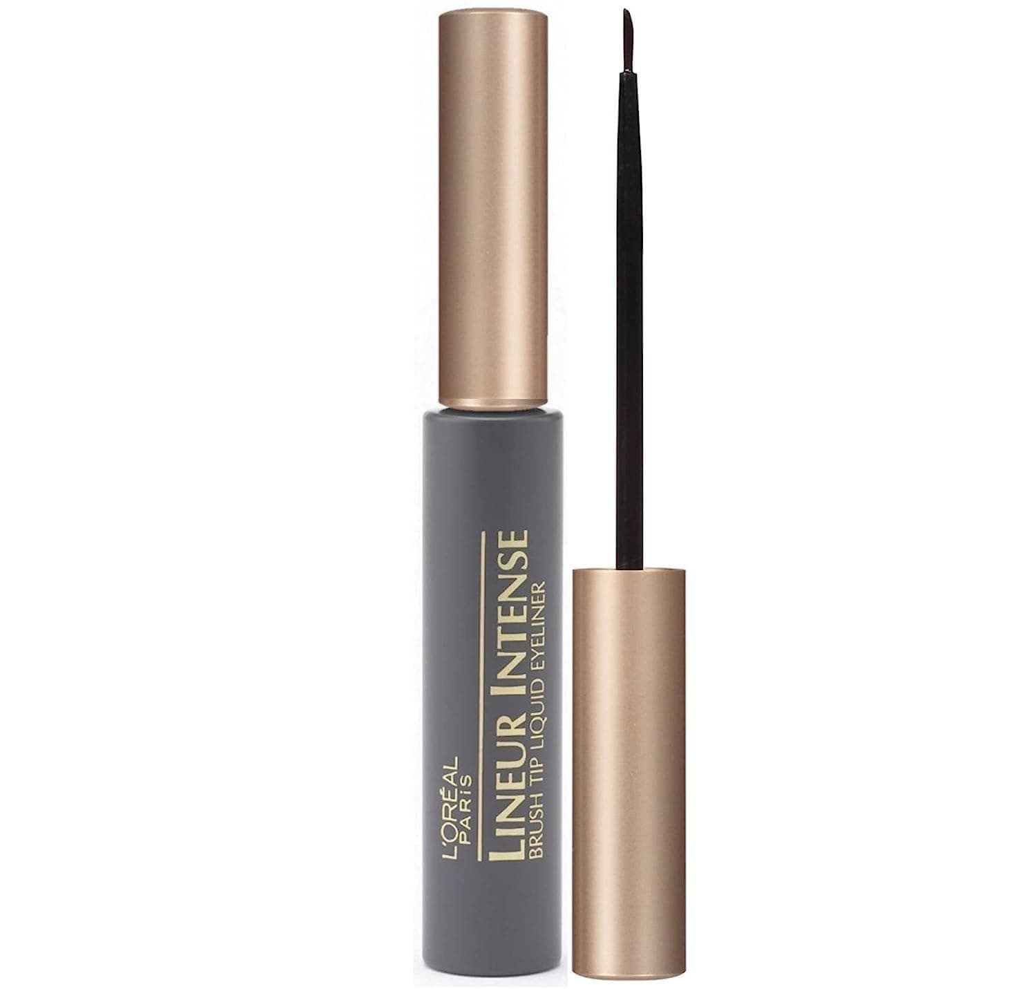 Makeup Lineur Intense Brush Tip Liquid Eyeliner, Black, 0.24 fl oz.