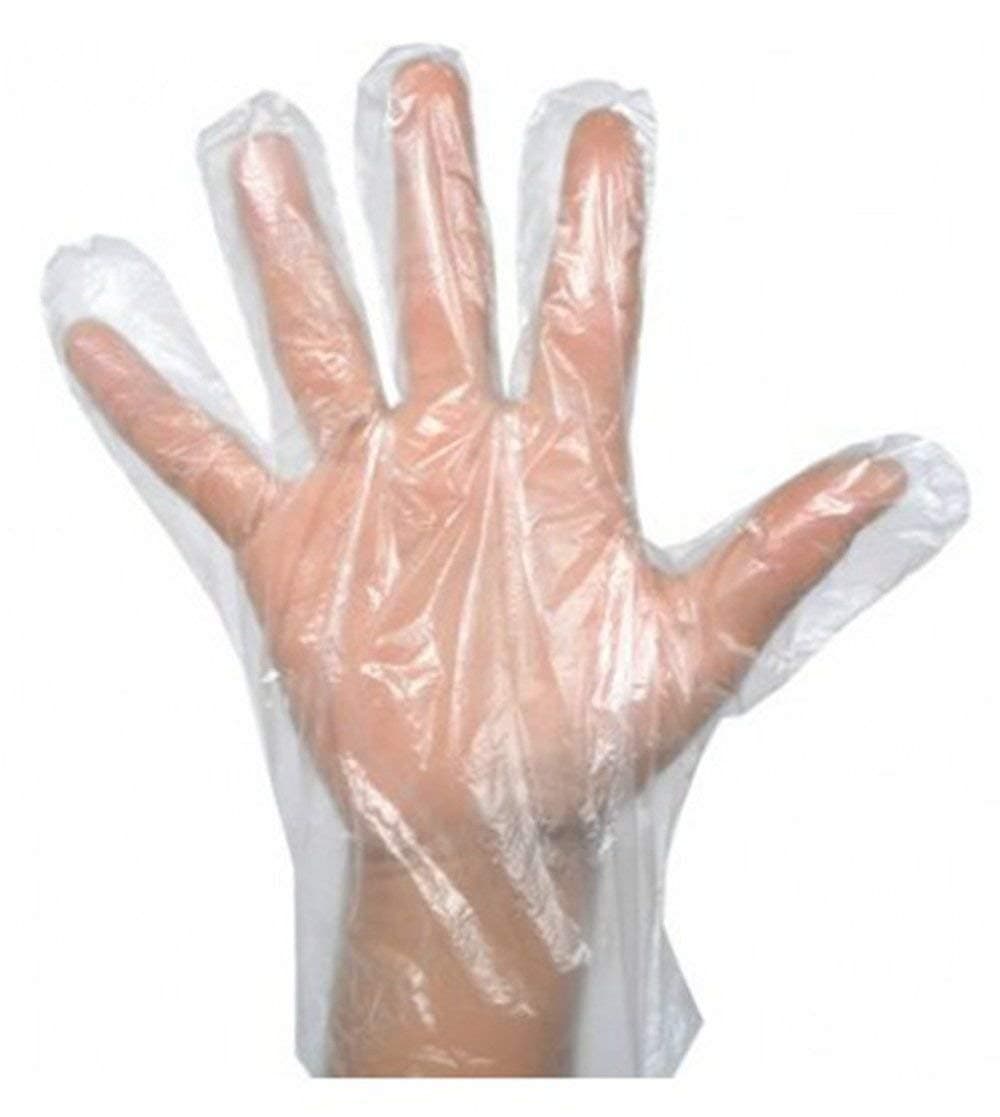 2000 x Disposable Plastic Polythene Gloves Large Size - Cleaning Prepare Food etc (2)