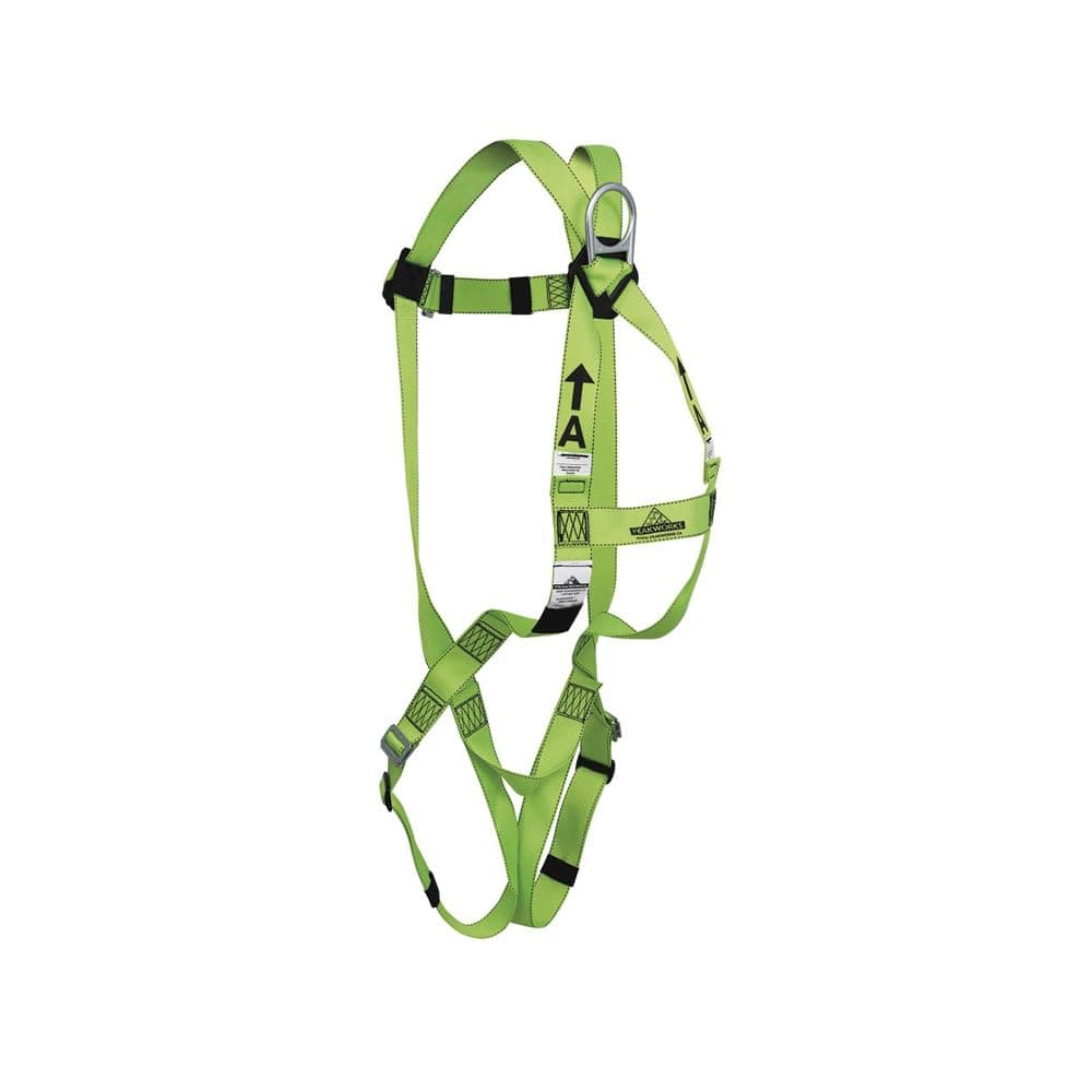 PeakWorks Compliance Series Safety Harness - Class A Fall Arrest Harness - CSA & ANSI Compliant Fall Protection - 310 lbs Capacity - Universal Size