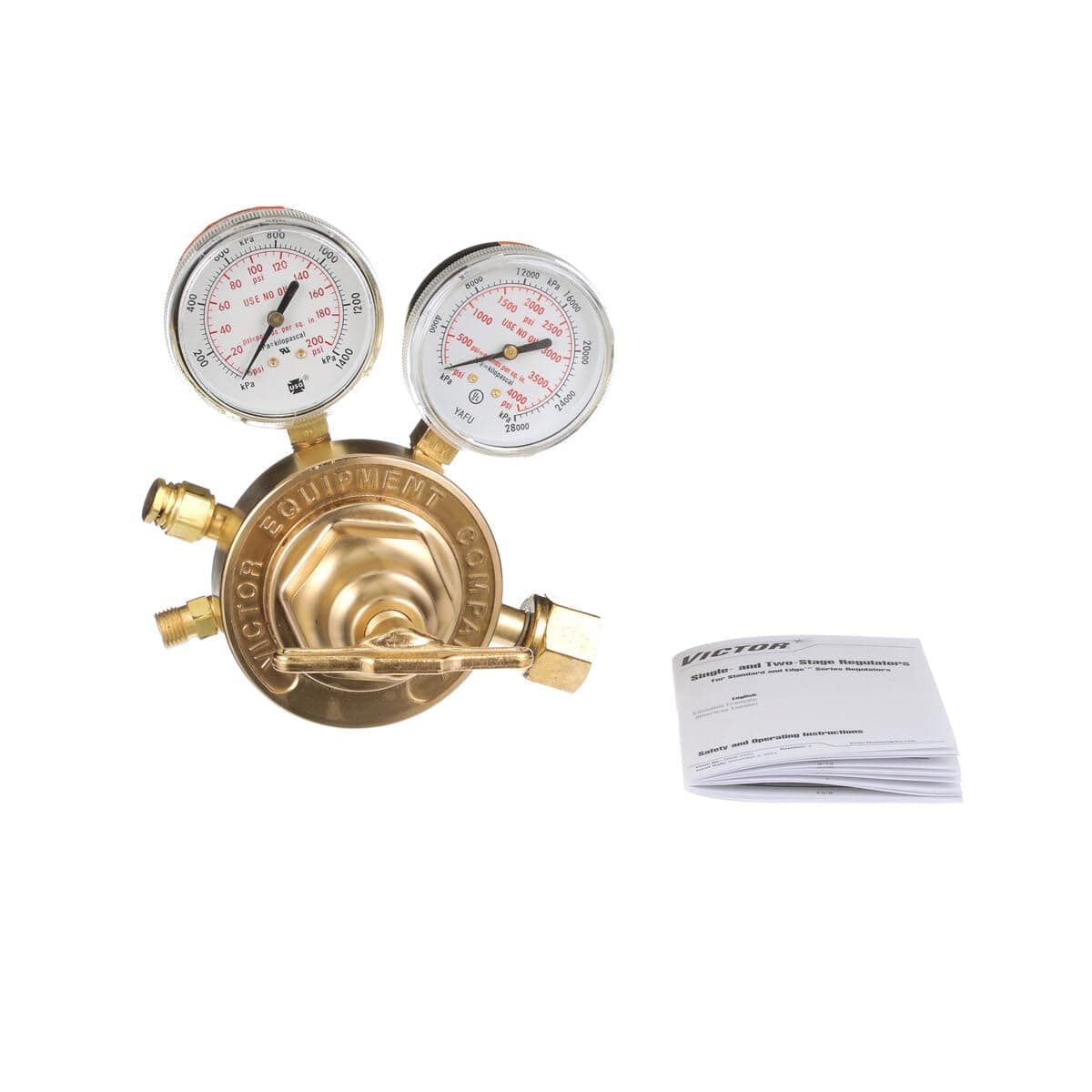 Victor Technologies 0781-0527 SR-450D-540 Heavy Duty Single Stage Oxygen Regulator, 5-125 psig Delivery Range, CGA 540 Inlet Connection