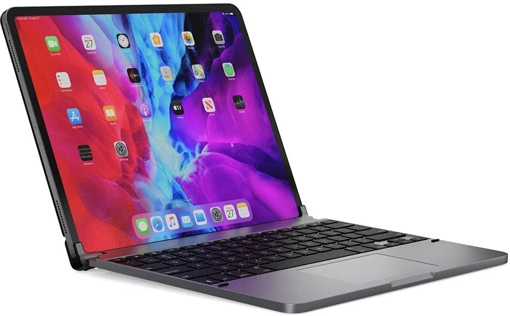 Brydge 11.0 Pro+ Wireless Keyboard with Trackpad | Compatible with iPad Pro 11-inch (1st, 2nd & 3rd Gen) | Native Multi-Touch Trackpad | Backlit Keys | (Space Gray)