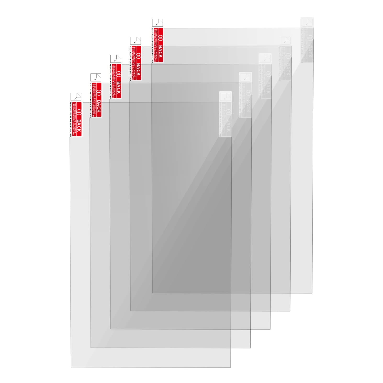 5PCS Screen Protector for Elegoo Saturn 3, Saturn 4 3D Printer Wear-resistant Leak-proof Screen Protector Film for Elegoo Saturn 3, Saturn 3 Ultra, Saturn 4 Ultra Resin LCD 3D Printers