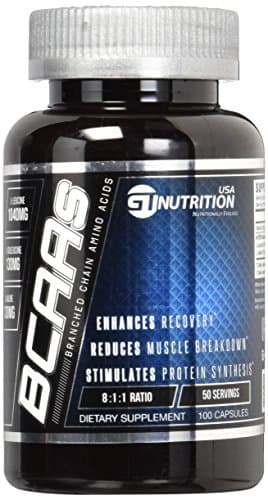 GT Nutrition USA BCAA Capsules, 100 Count