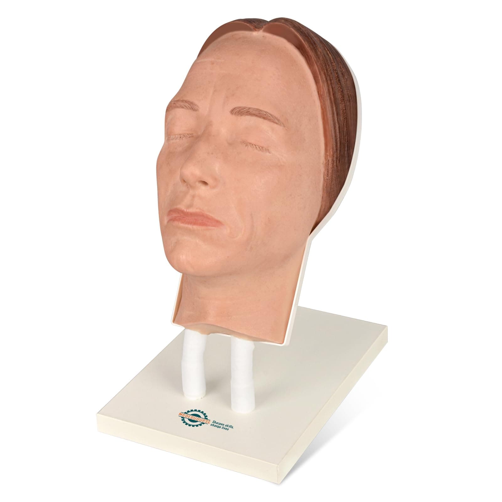 Injection Face Training Model for Facial Injection Practice, Silicone Mannequin Face for Micro-Plastic Teaching, Esthetician‘s Class Injection Training to Medical Student