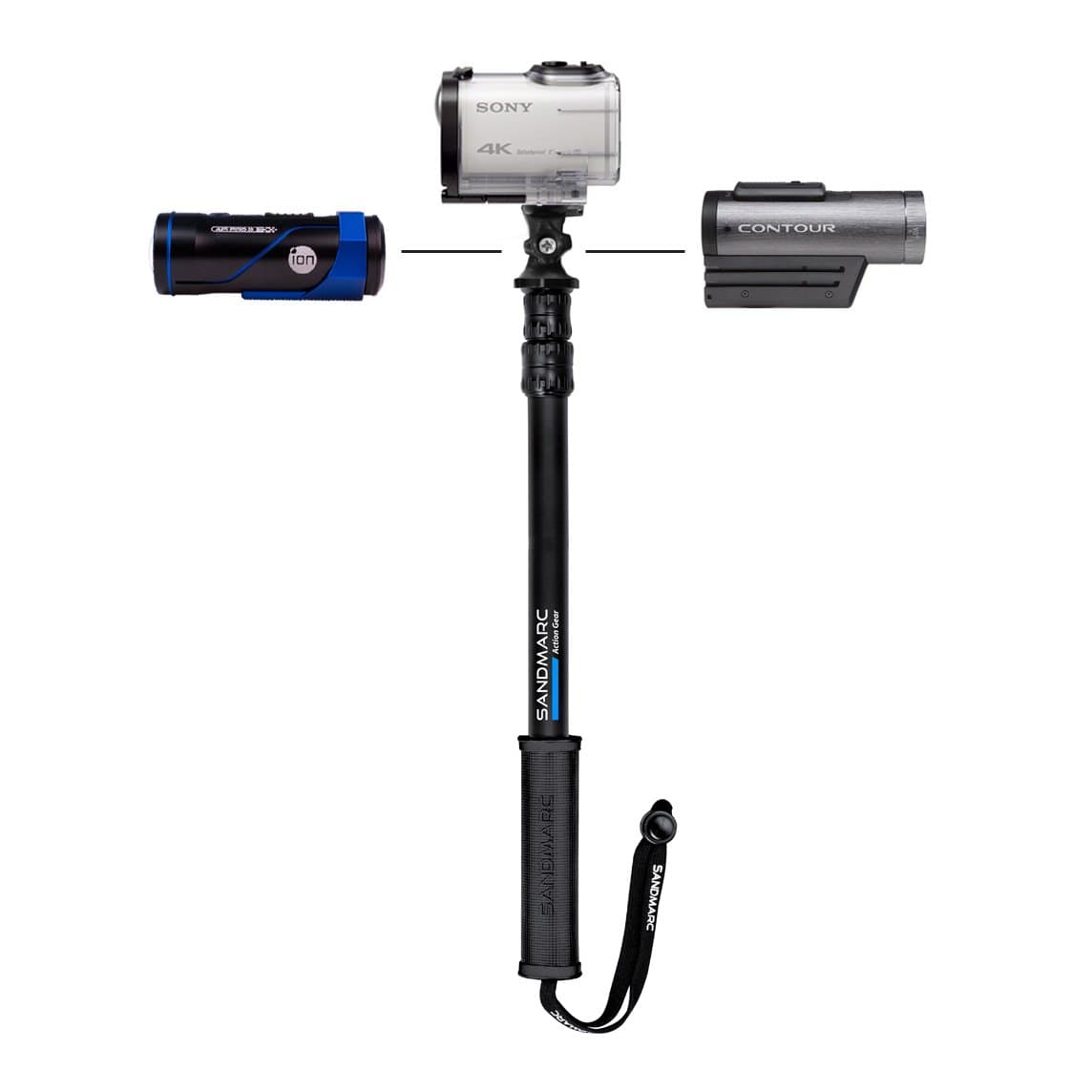 SANDMARC Pole – Fire Edition – 17 – 40 Teles Coping Aluminum Extension Pole (Portrait Monopod for Drift Action Cameras GoPro, Sony Action Cam, Contour, Cam, Ion, and 1/4 Cameras