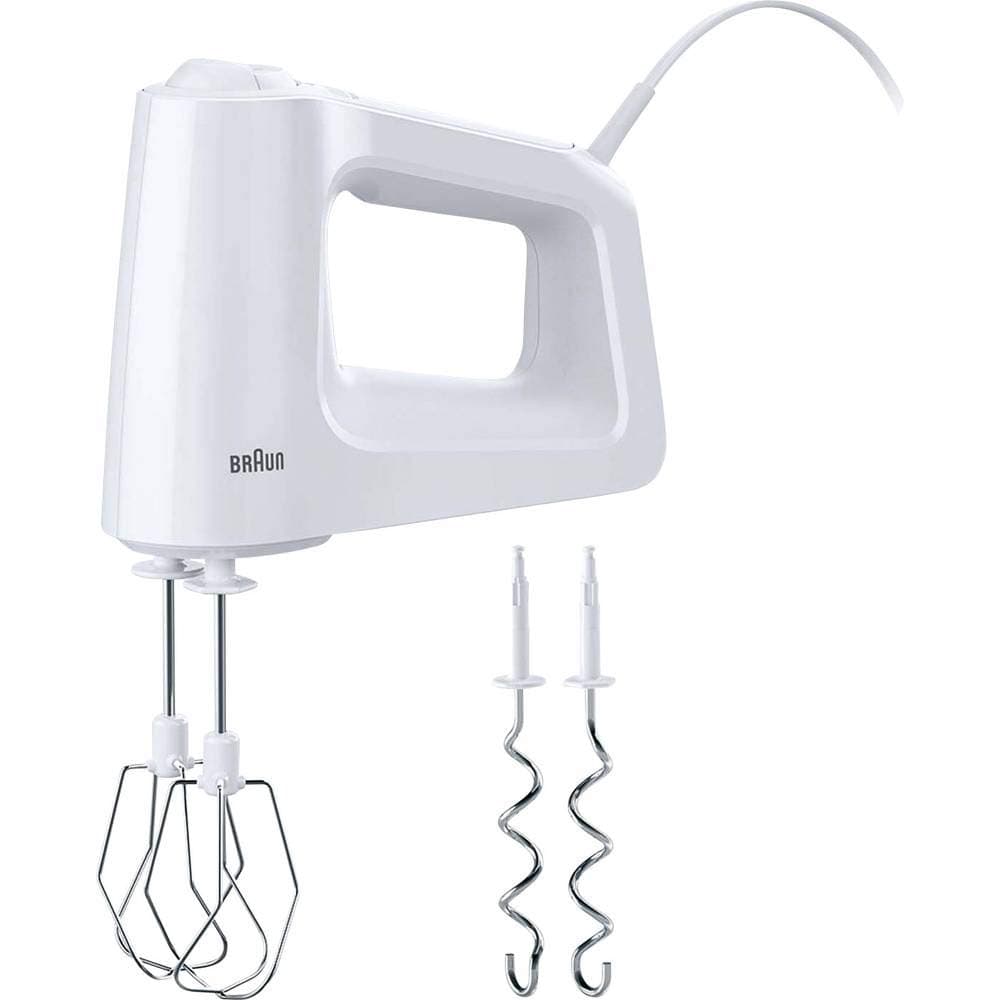 Braun HM 3000 Multimix 3 450-Watt 5-Speed Hand Mixer, Plastic, White