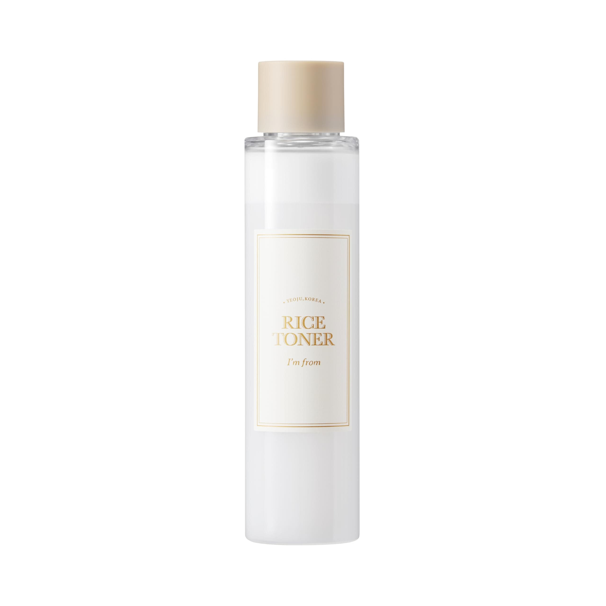 I'm from Rice Toner for Sensitive Skin, Rice Extract from Korea, Glow Essence with Niacinamide, Hydrating, Vegan, Alcohol Free, Fragrance Free, Peta Approved, K Beauty Toner, 5.07 Fl Oz