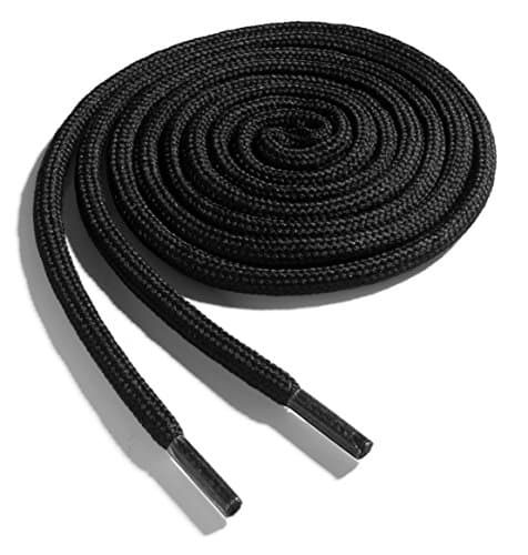 OrthoStepHeavy Duty Thick Round Boot Laces, Work & Hiking Boot Shoe Laces - Athletic Laces - 2 Pair Pack - Made in USA