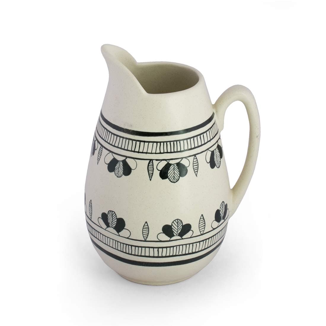 Thyme Ceramic Milk & Water Jug | Ceramic Carafes & Pitchers Jars | Ceramic Table Top Serving Jugs