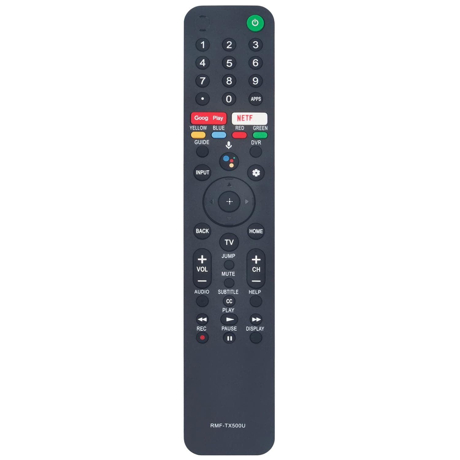 RMF-TX500U Voice Replace Remote Applicable for Sony Bravia TV KD-75X75CH XBR-55A8H XBR-55X950G XBR-65A8H KD-65X750H XBR-49X950H XBR-75X900H XBR-75X850G XBR-65X90CH KD-65X75CH XBR-65X950G XBR-75X950G