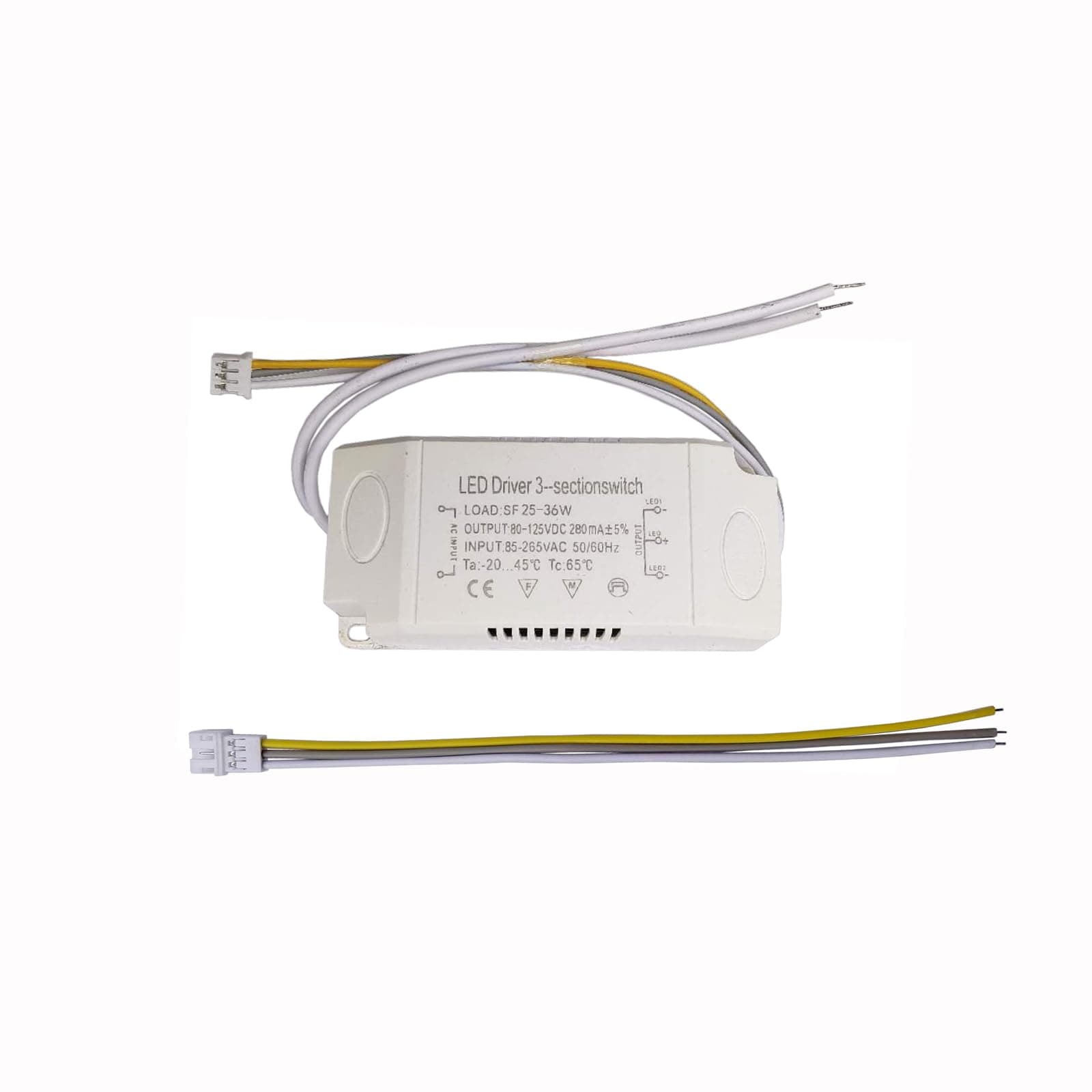 LED Driver 25-36W for Multi-Color Ceiling Strip Spot Light Module Panel, Replacement LED Power Supply Adapter Starter Transformer, Input AC85-265V Output DC80-125V