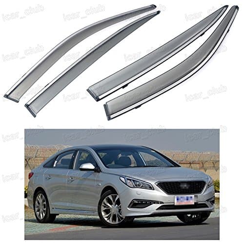 VioletLisa 2pcs Front Smoke Sun Rain Guard Window Visors For 9600 Honda Civic 2Door Coupe