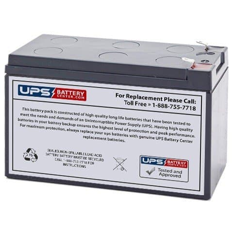Exide EP7-12 12V 7.2Ah F2 Compatible Replacement Battery