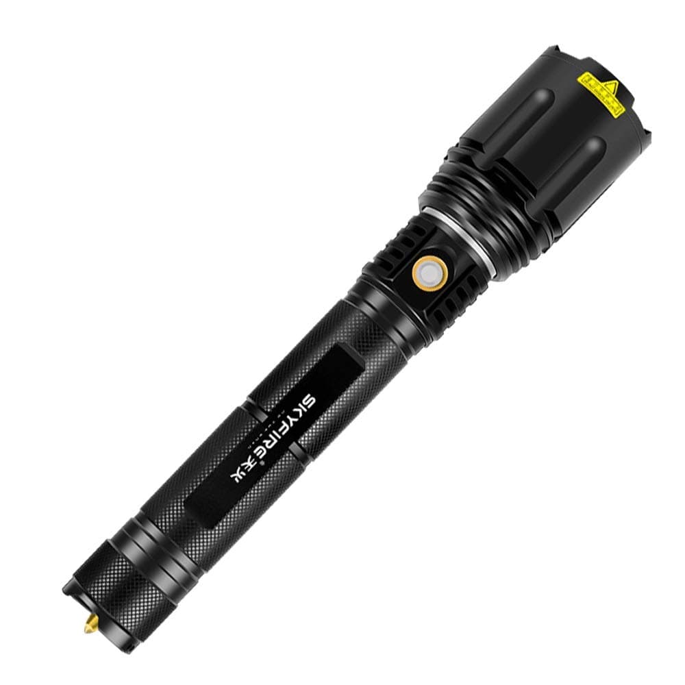 FWSDT Rechargeable LED Flashlight LED Flashlight Powerful Super Bright 350 Lumens Pocket Flashlight 5 Modes Waterproof Handheld Flashlight Outdoor Sports 26650 Battery