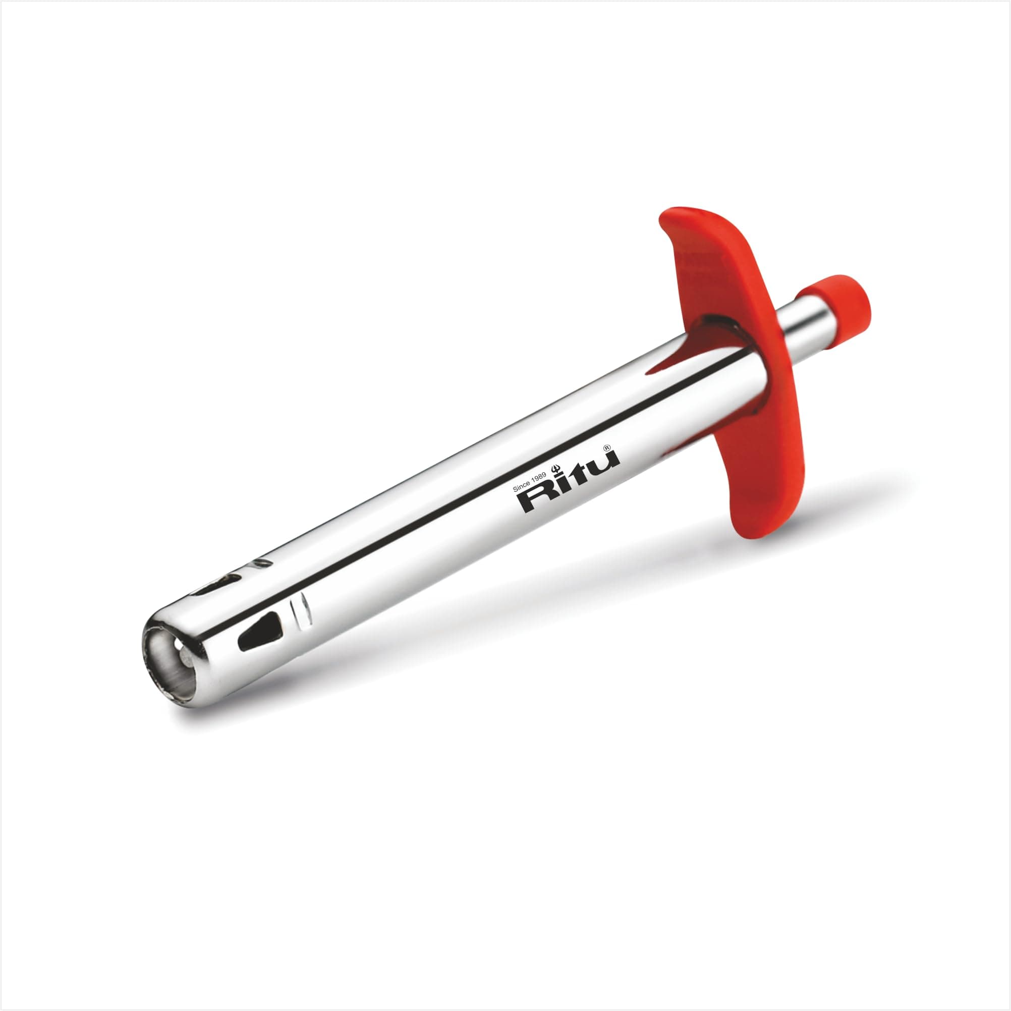 M.S Gas Lighter for Kitchen | Long Lasting & Rust Proof Igniter | Unbreakable Body | Easy to Use | Strong Spark | Safe Grip Handle | Ideal for Gas Stove | 2 Year Warranty | Multicolor