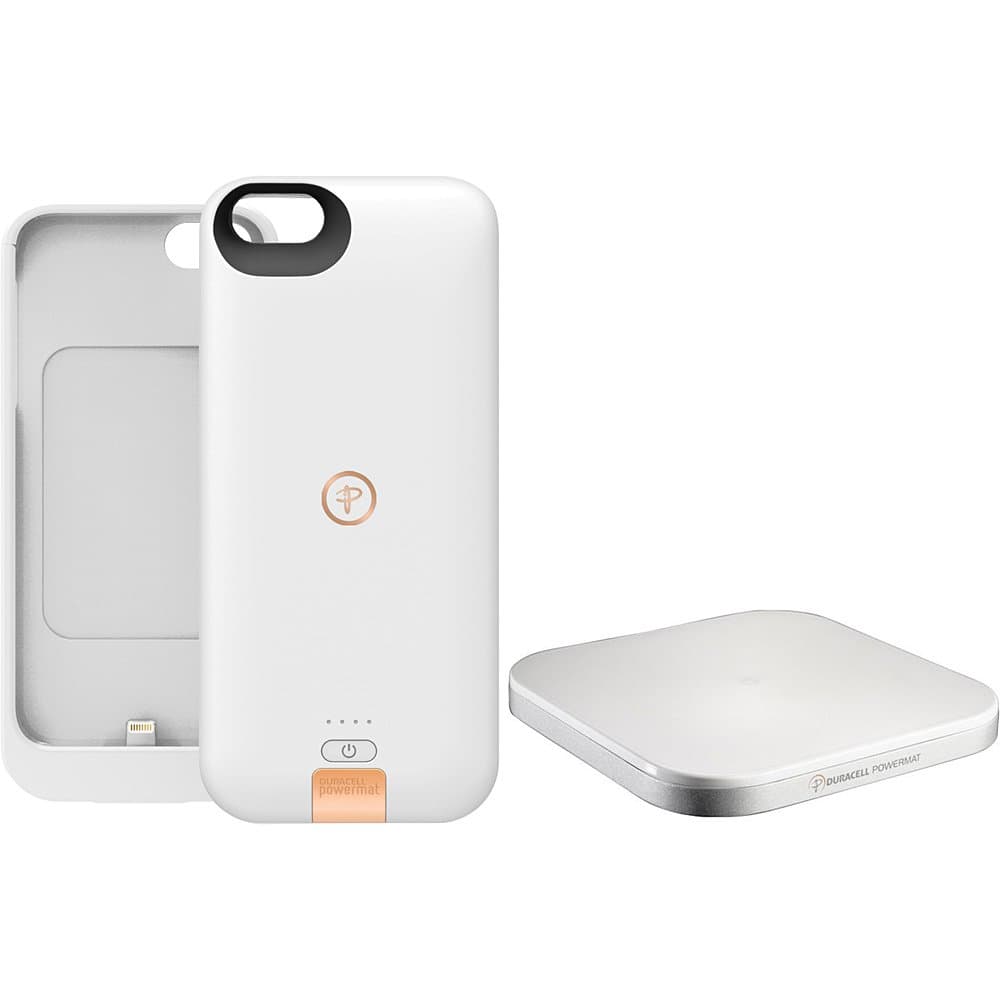 DURACELL POWERMAT PowerSet II Kit for iPhone 5 with Access Case and Powermat - Retail Packaging - White