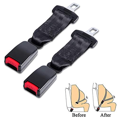 Mecar Microfiber Leather Crown Car Seat Belt Cover Shoulder Padding for Auto Seatbelts Accessories,2Pack