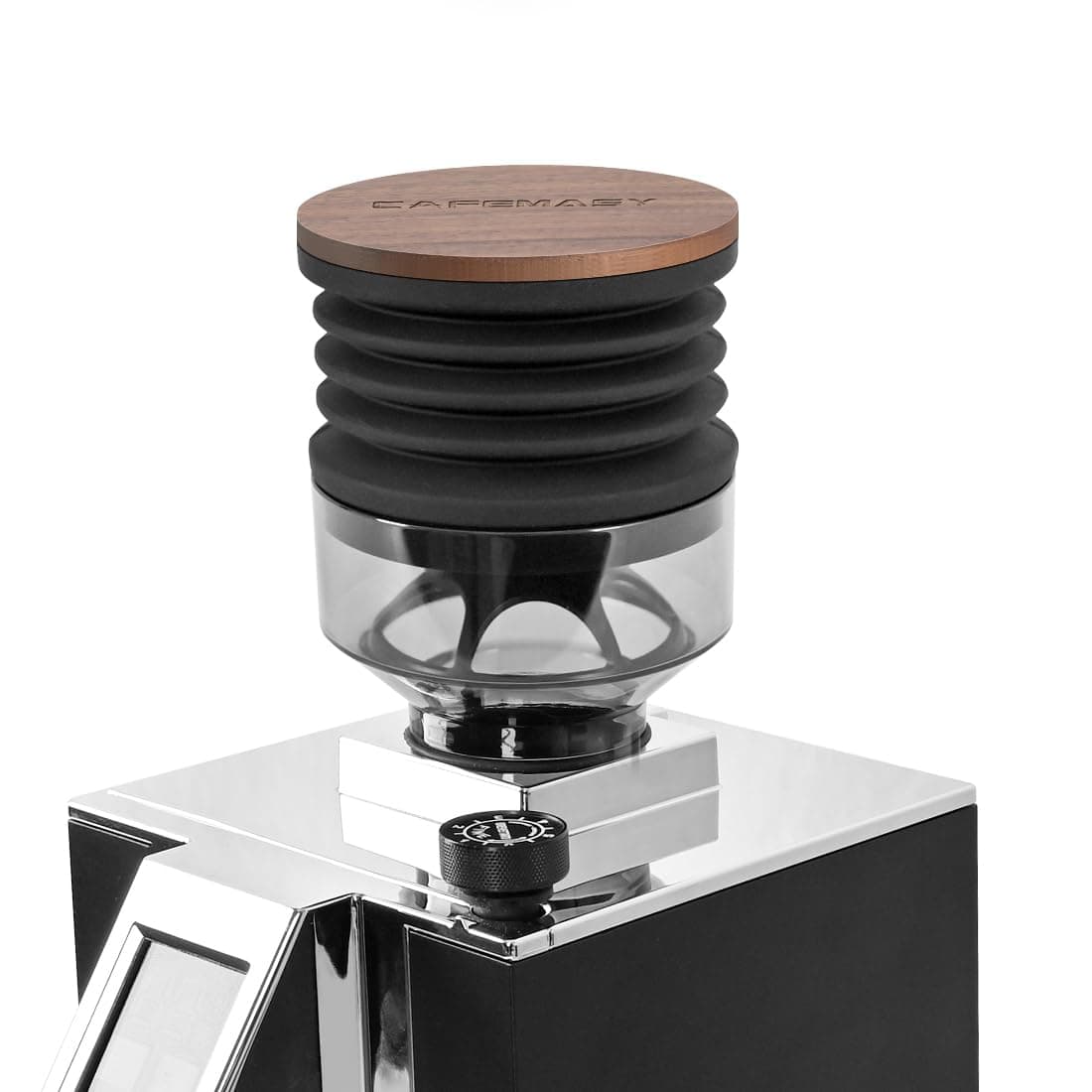 CAFEMASY Single Dose Hopper with Bellow Upgrade Capacity 90g/3.17oz Clear Single Dose Bean Hopper Compatible with Eureka Mignon Espresso Coffee Grinder