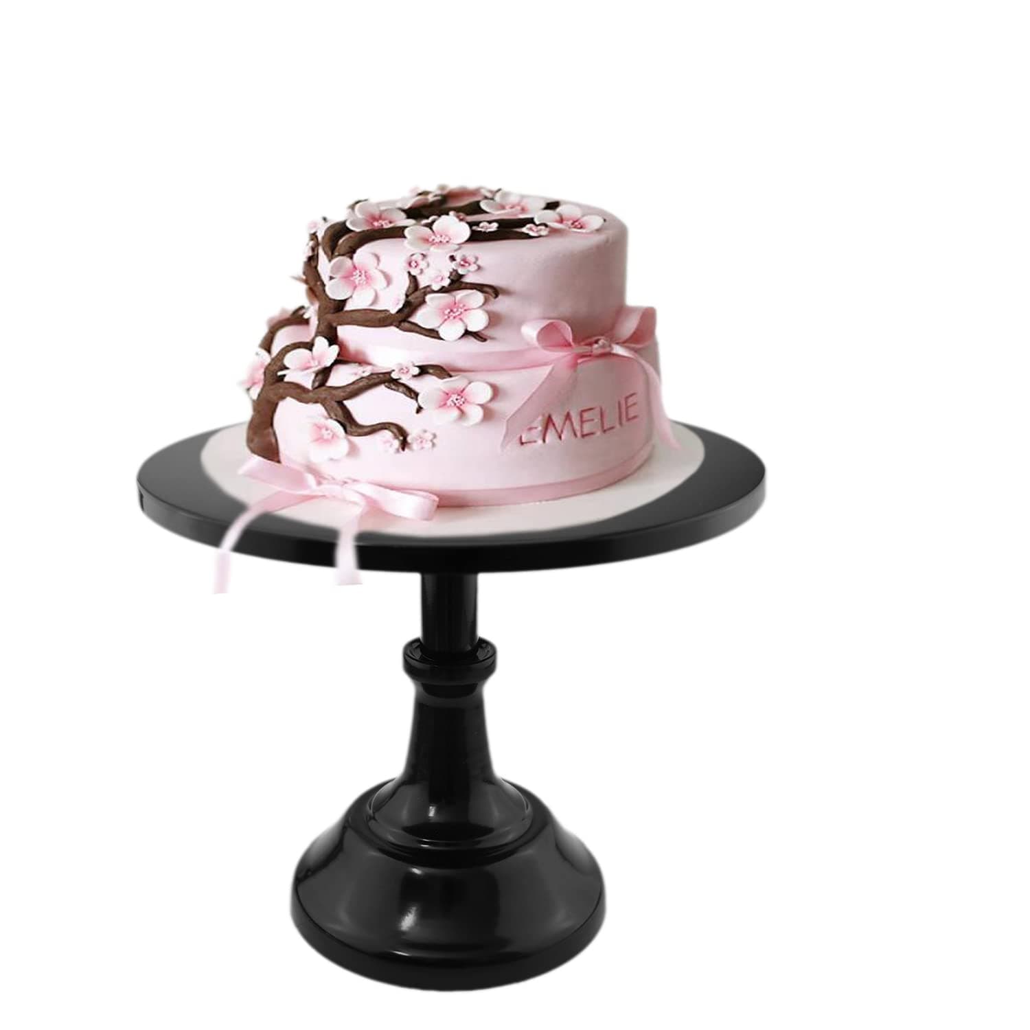 Grand Baker Cake Stand 10 inch Wedding Cake Tools Adjustable Height Fondant Cake Display Accessory for Party bakeware (Black)