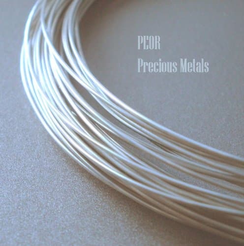 2 Ft Pure .999 Silver Round Wire 26 Gauge