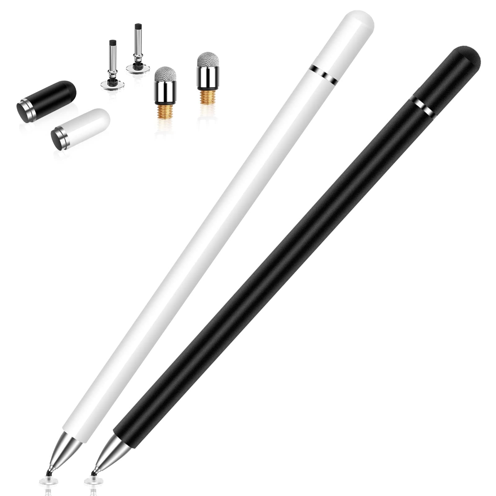 Stylus Pens for Touchscreen,2 Pack High Sensitivity & Precision Magnetic Disc Stylus Pen for iPad/Apple/iPhone/Samsung/Android All Capacitive Touch Screen