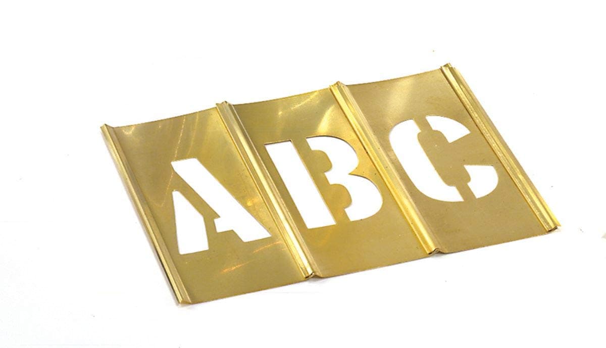 10031 2" Brass Letters Set 33 pc