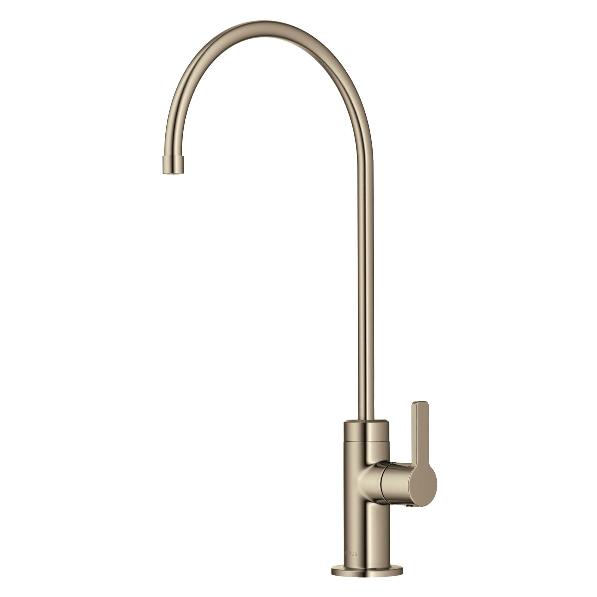 KRAUS Oletto Single Handle Drinking Water Filter Faucet for or Water Filtration System in Spot-Free Antique Champagne Bronze, FF-103SFACB