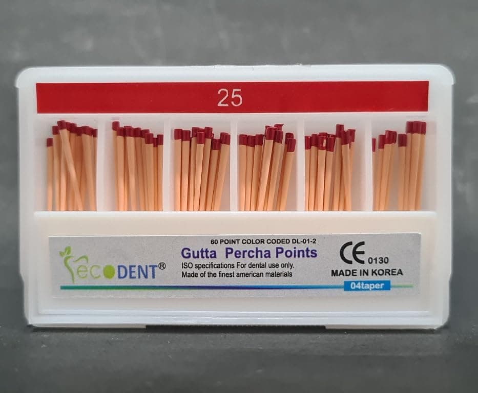 Dental Ecodent Gutta Percha Point (25#-4%)